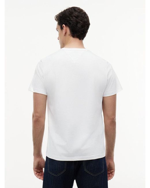 Tommy Hilfiger White Classics Regular Fit Cotton T-shirt for men