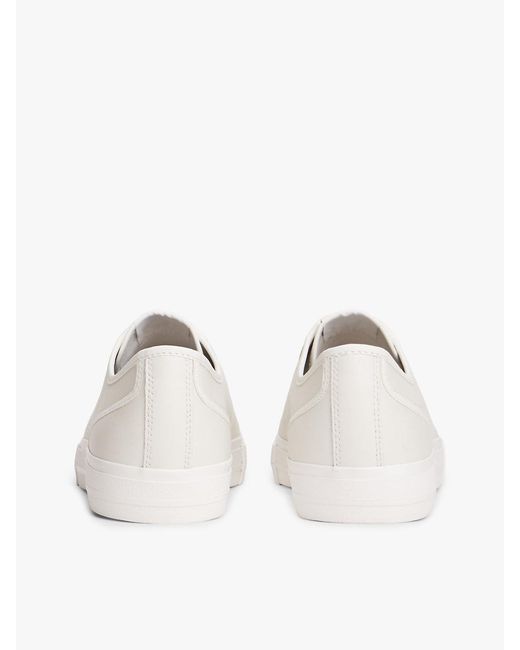 Tommy Hilfiger Natural Archive Flag Stripe Leather Trainers for men