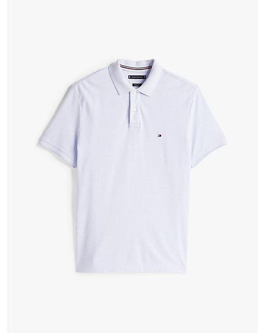 Polo De Corte Regular Con Ribetes Tommy Hilfiger de hombre de color White