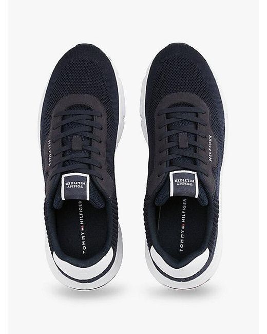 Tommy Hilfiger Leichtgewichtiger Sneaker Aus Strick in Blue für Herren