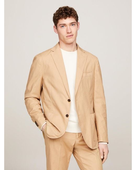 Tommy Hilfiger Natural Garment Dyed Jersey Slim Fit Suit for men