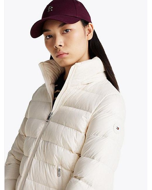 Tommy Hilfiger Glanzend Pufferjack Met Donsvulling in het White