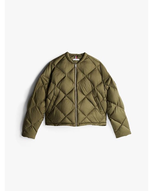 Bomber Relaxed Fit Imbottito di Tommy Hilfiger in Green