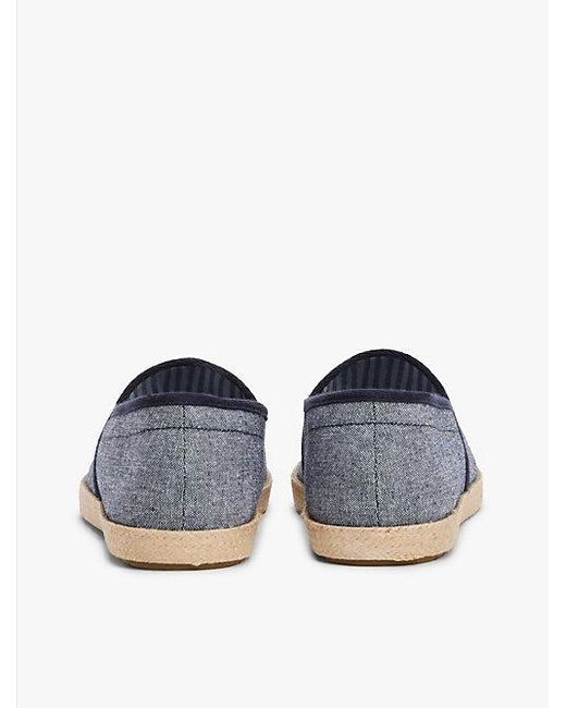 Alpargatas Con Acabado Chambray Tommy Hilfiger de hombre de color White