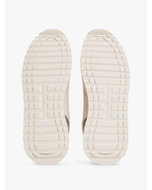 Baskets En Daim Multitextures Crantées Tommy Hilfiger pour homme en coloris Natural