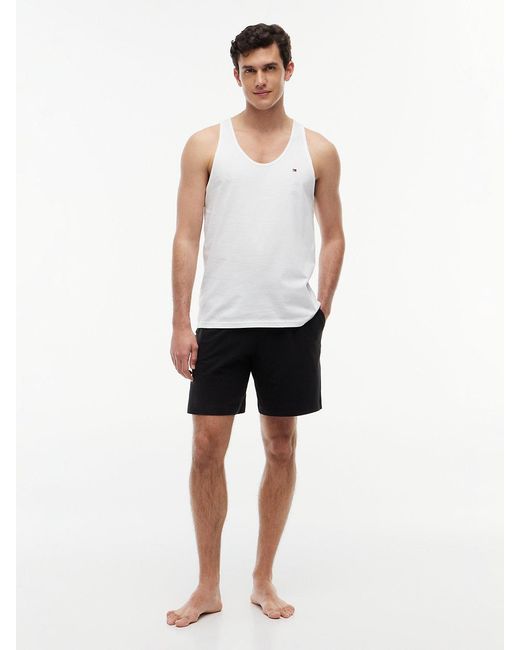 Tommy Hilfiger White 3-pack Signature Round Neck Tank Tops for men