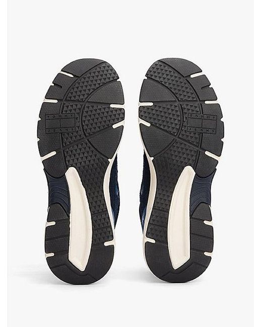 Tommy Hilfiger Color Block-Sneaker Aus Wildleder in Blue für Herren