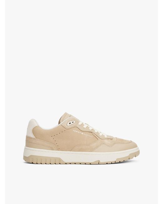 Chaussures De Baskel En Cuir Multitextures Tommy Hilfiger pour homme en coloris Natural