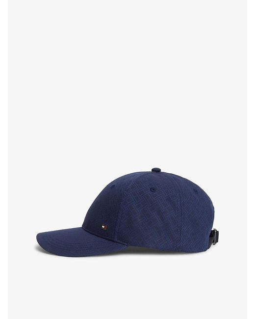 Tommy Hilfiger Blue Corporate Flag Jacquard Baseball Cap for men