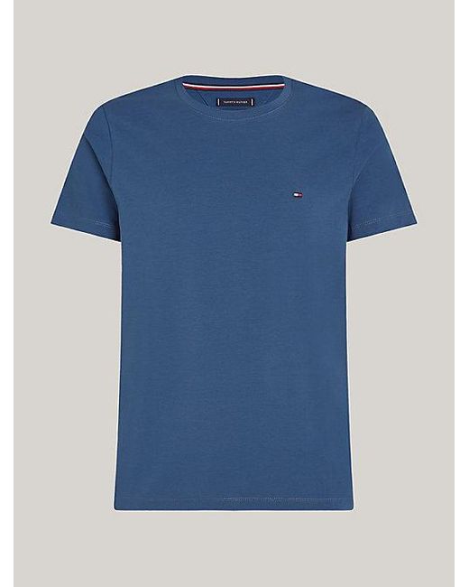 Tommy Hilfiger Extra Slim Fit T-shirt Met Geborduurde Vlag in het Blue voor heren