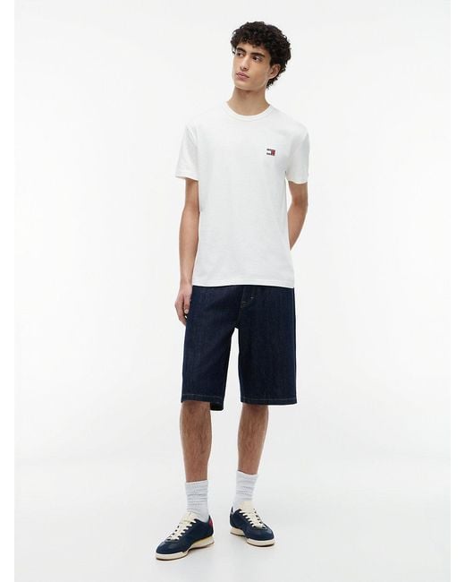 Tommy Hilfiger White Tommy Flag Crew Neck T-shirt for men