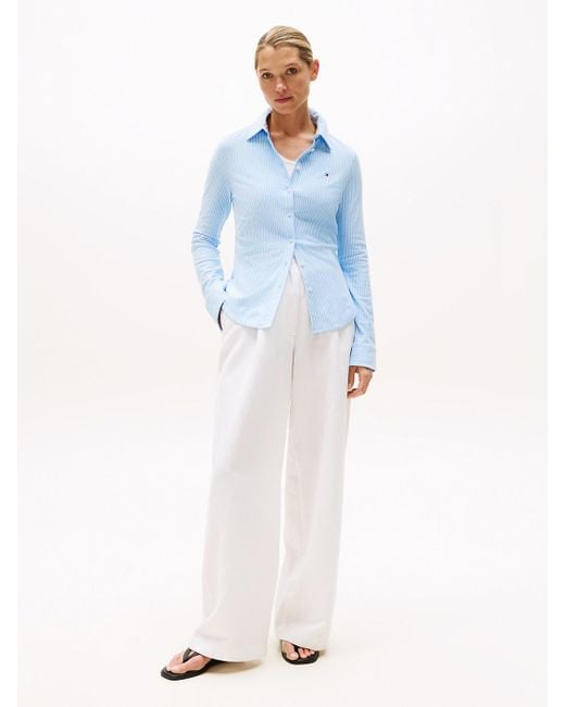 Polo Ajusté 1985 En Piqué De Coton Tommy Hilfiger en coloris Blue