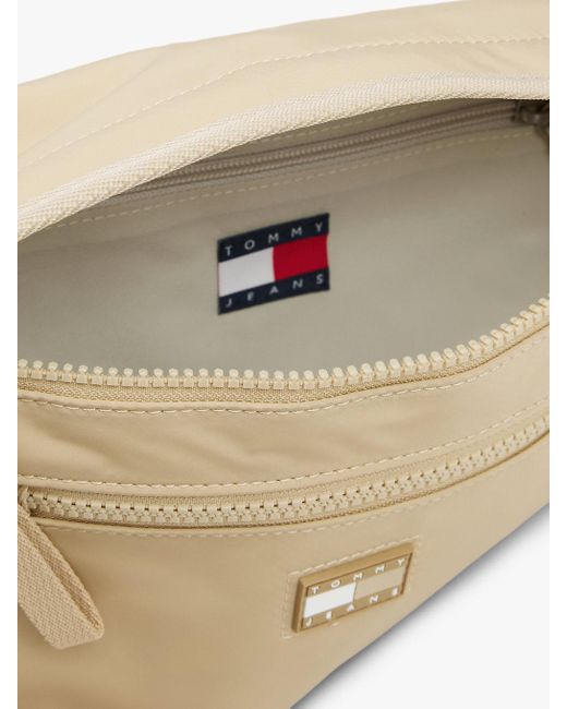Tommy Hilfiger Black Tonal Logo Crossbody Sling Bag for men
