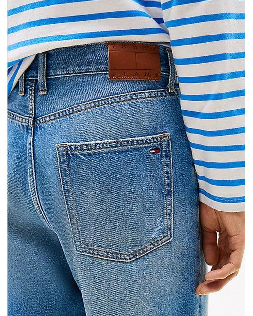 Tommy Hilfiger Isaac Relaxed Straight Denim Short in het Blue voor heren