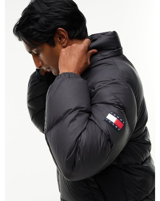 Tommy Hilfiger Blue Relaxed Down Hooded Puffer Jacket for men