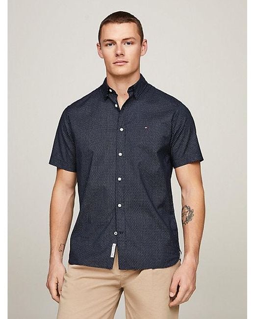 Tommy hilfiger overhemd korte mouw heren clearance