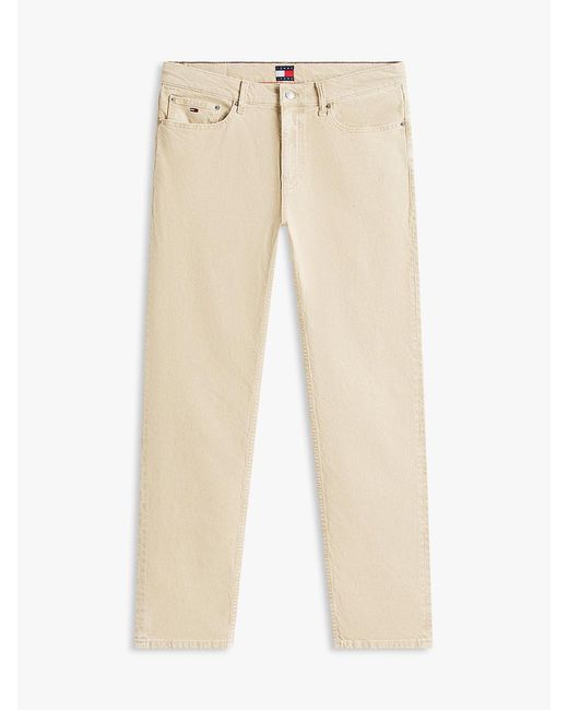 Tommy Hilfiger Red Ryan Washed Slim Straight Leg Jeans for men