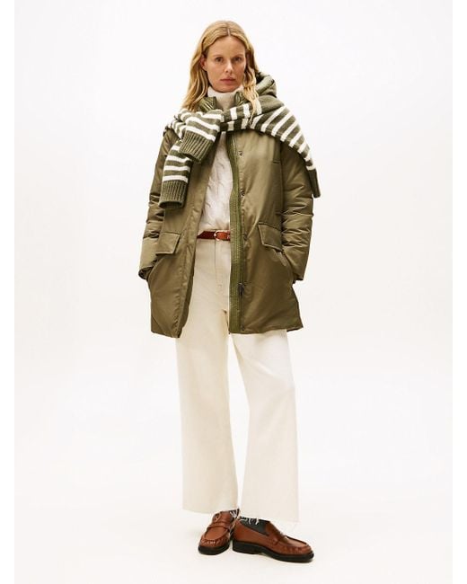 Tommy Hilfiger Natural Contrast Hood Padded Parka
