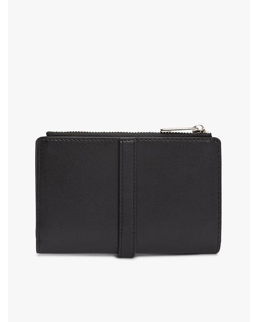 Portefeuille À Deux Volets Et Monogramme Th Tommy Hilfiger en coloris Black