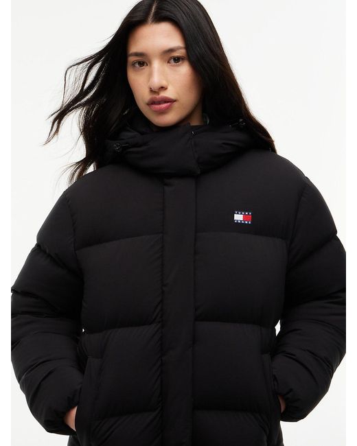 Tommy Hilfiger Blue Down Longline Alaska Puffer Coat