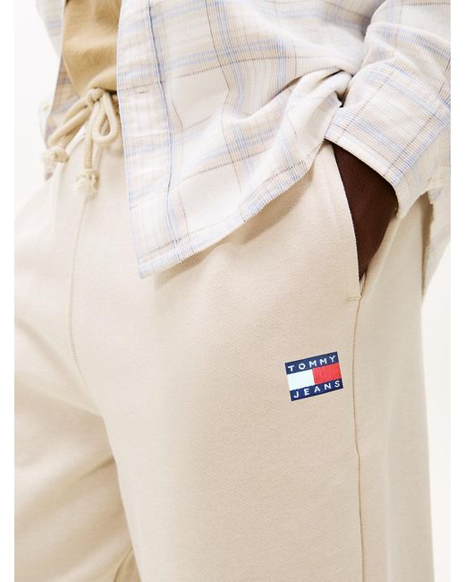 Tommy Hilfiger Natural Tommy Badge Brushed Terry Joggers for men