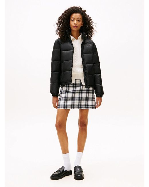 Doudoune Décontractée À Capuche Compressible Tommy Hilfiger en coloris Black