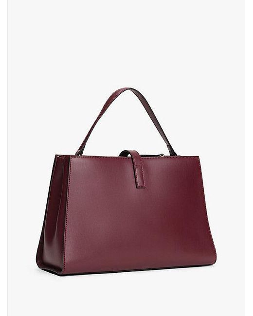 Tommy Hilfiger Purple Crossbody-Satchel Mit Th-Monogramm