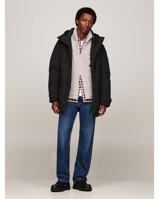 Tommy Hilfiger Blue Down Hooded Rockie Parka for men