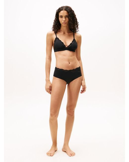 Bralette A Triangolo di Tommy Hilfiger in Black