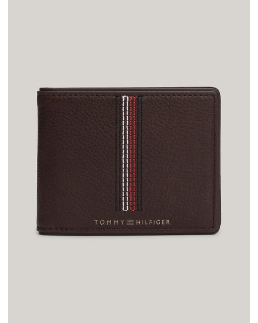 Tommy Hilfiger Brown Small Leather Casual Credit Card Wallet for men