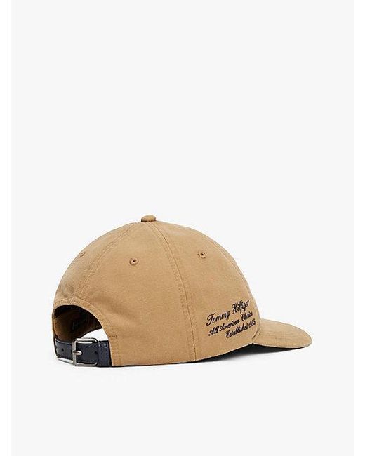Tommy Hilfiger Baseballpet Met Gewassen Finish in het Natural voor heren