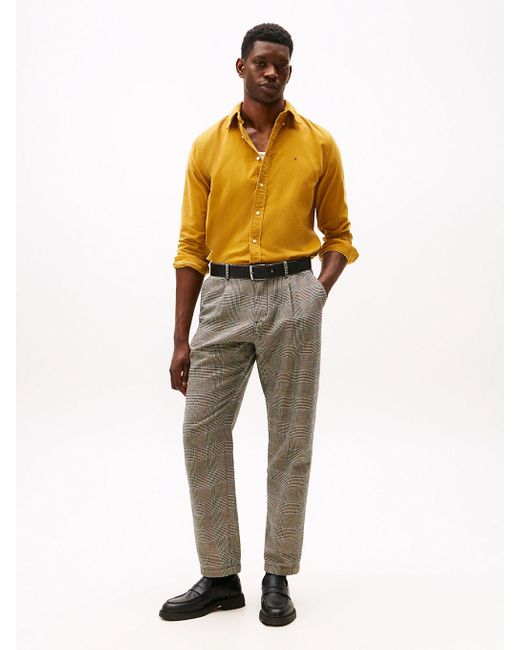 Chemise En Velours Côtelé À Drapeau Brodé Tommy Hilfiger pour homme en coloris Metallic