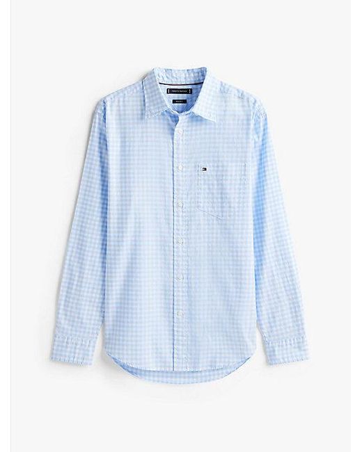 Tommy Hilfiger Regular Fit Overhemd Van Twill Met Tartanruit in het Blue voor heren