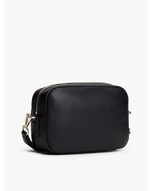 Tommy Hilfiger Black Crossbody-Kameratasche Mit Th-Monogramm