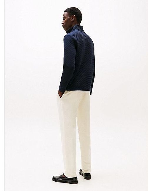 Tommy Hilfiger Performance Regular Sweatshirt Met 1/4-Rits in het Blue voor heren