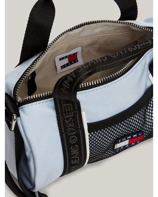 Tommy Hilfiger Metallic Heritage Repreve® Mesh Pocket Barrel Bag