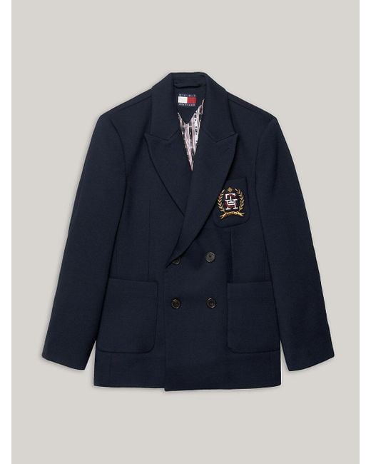 Tommy Hilfiger Blue Tommy X Clot Double Breasted Blazer
