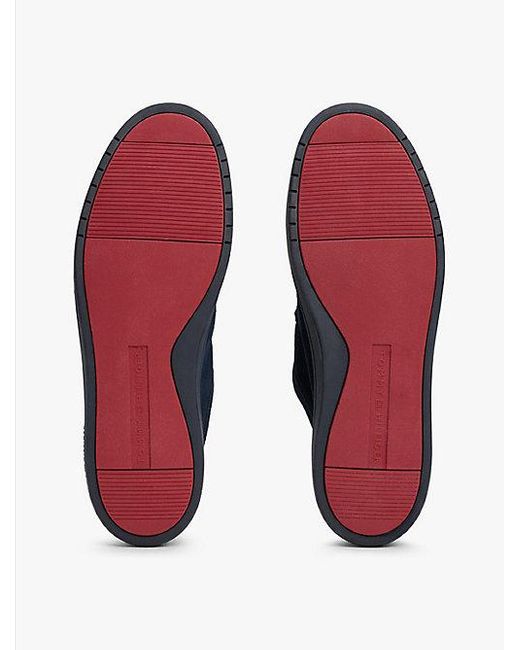 Tommy Hilfiger Leichtgewichtiger Moc Toe-Schuh Aus Wildleder in Blue für Herren