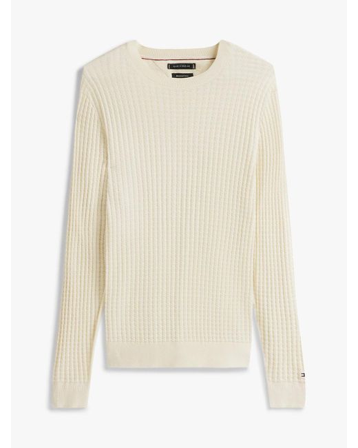 Pullover Smart Casual di Tommy Hilfiger in White da Uomo