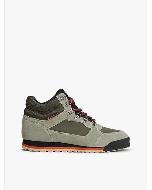 Tommy Hilfiger Suède Veterlaars Met Profielzool in het Green voor heren