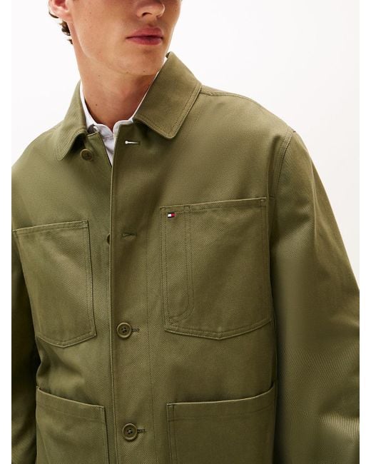 Veste De Travail Déperlante Tommy Hilfiger pour homme en coloris Green
