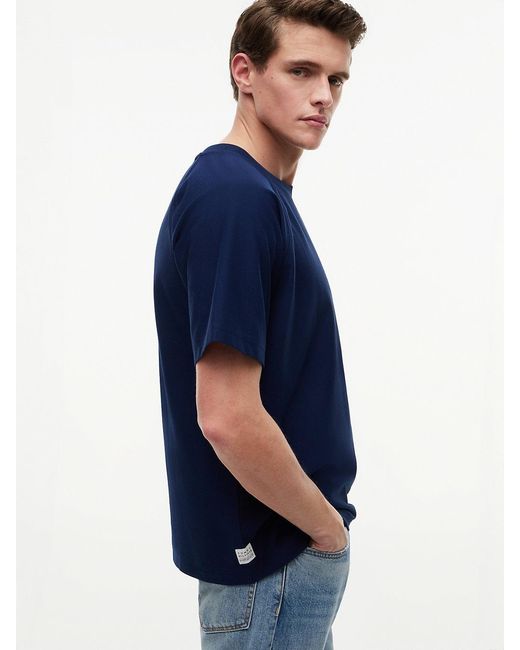 Tommy Hilfiger Blue Flag Raglan Sleeve Relaxed Jersey T-Shirt for men