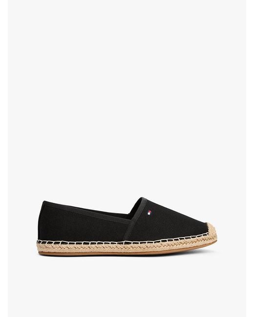 Tommy Hilfiger White Flag Embroidery Canvas Espadrilles