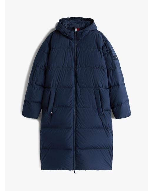 Parka Longue En Duvet Déperlante À Capuche Tommy Hilfiger pour homme en coloris Blue