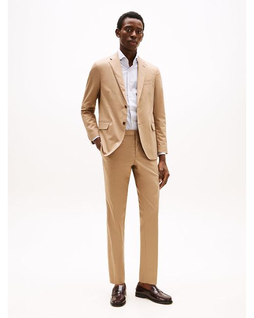 Costume Ajusté À Poche À Rabat Tommy Hilfiger pour homme en coloris Natural