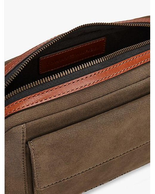 Tommy Hilfiger Casual Crossbody-Tasche Mit Metall-Logo in Brown für Herren