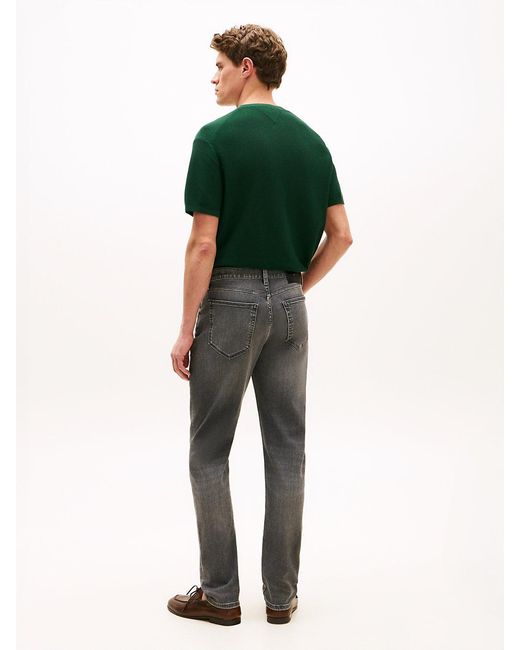 Tommy Hilfiger Green Bleecker Whiskered Slim Jeans for men