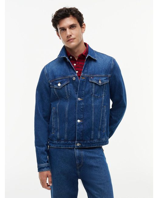 Tommy Hilfiger Blue Denim Trucker Jacket for men