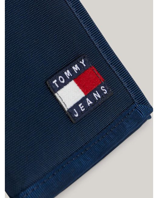 Tommy Hilfiger Blue Essential Trifold Badge Wallet for men