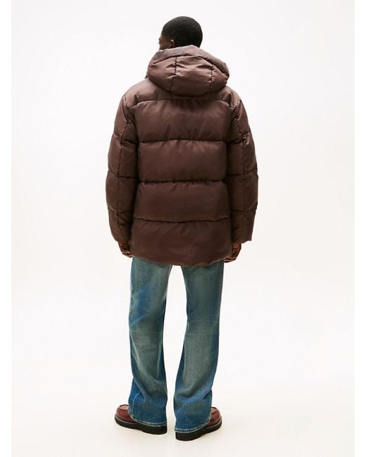 Tommy Hilfiger Brown Water Repellent Relaxed Puffer Jacket for men